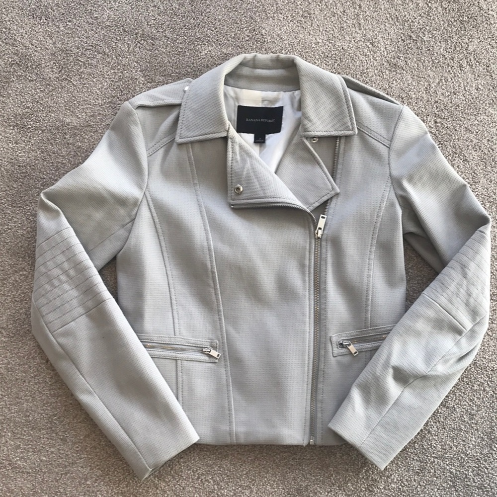 Light gray Moto Jacket
